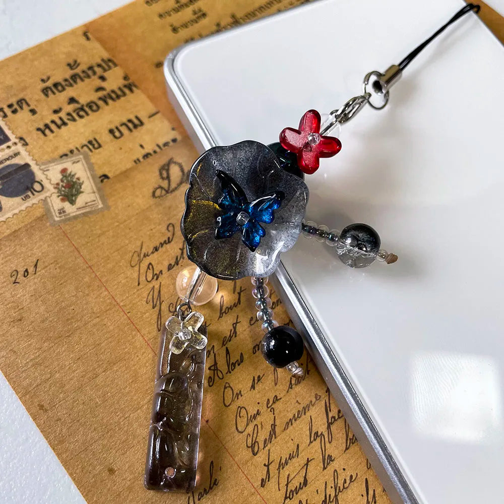 Fairy Floral Beaded Phone Charm