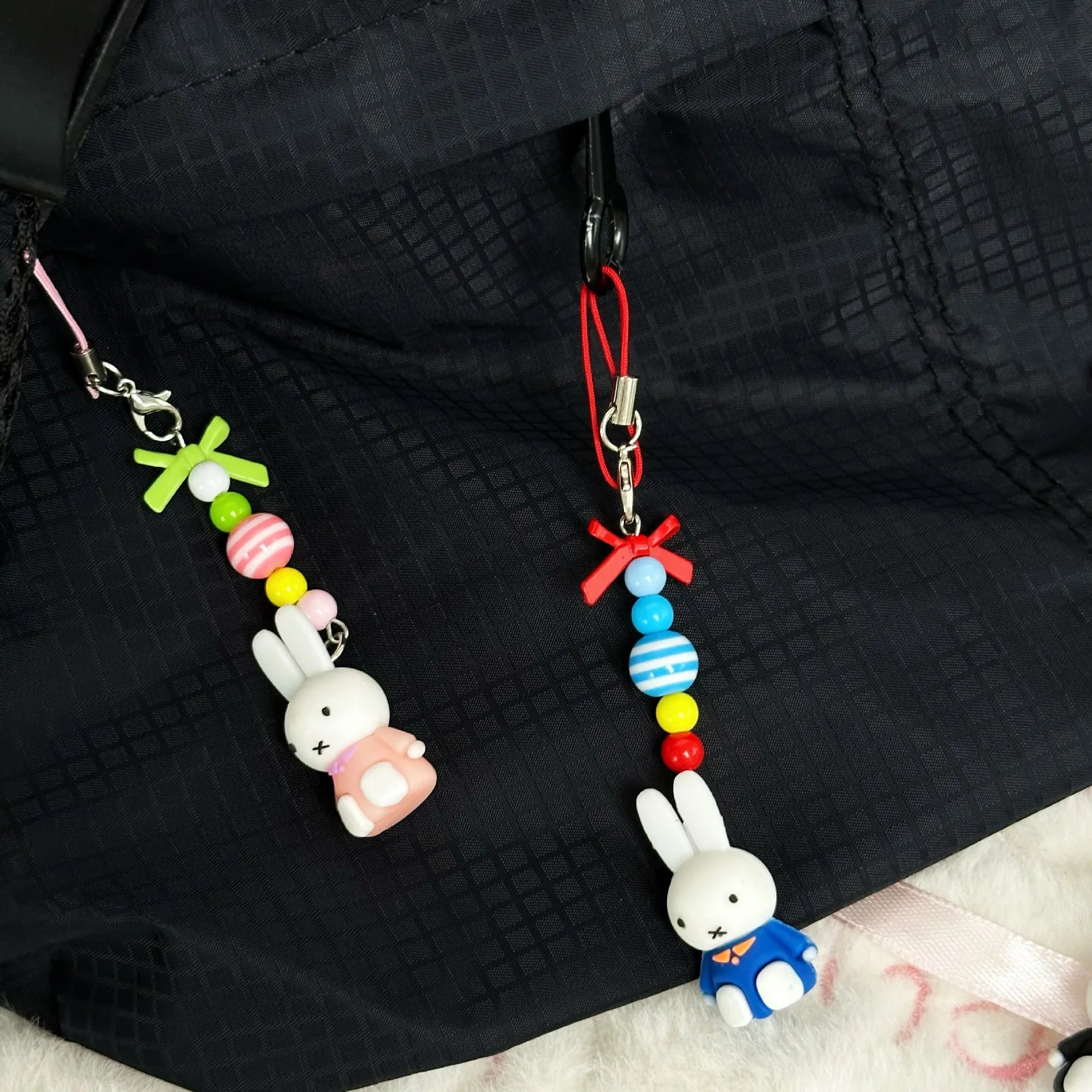 Kawaii Bunny Bow Keychain