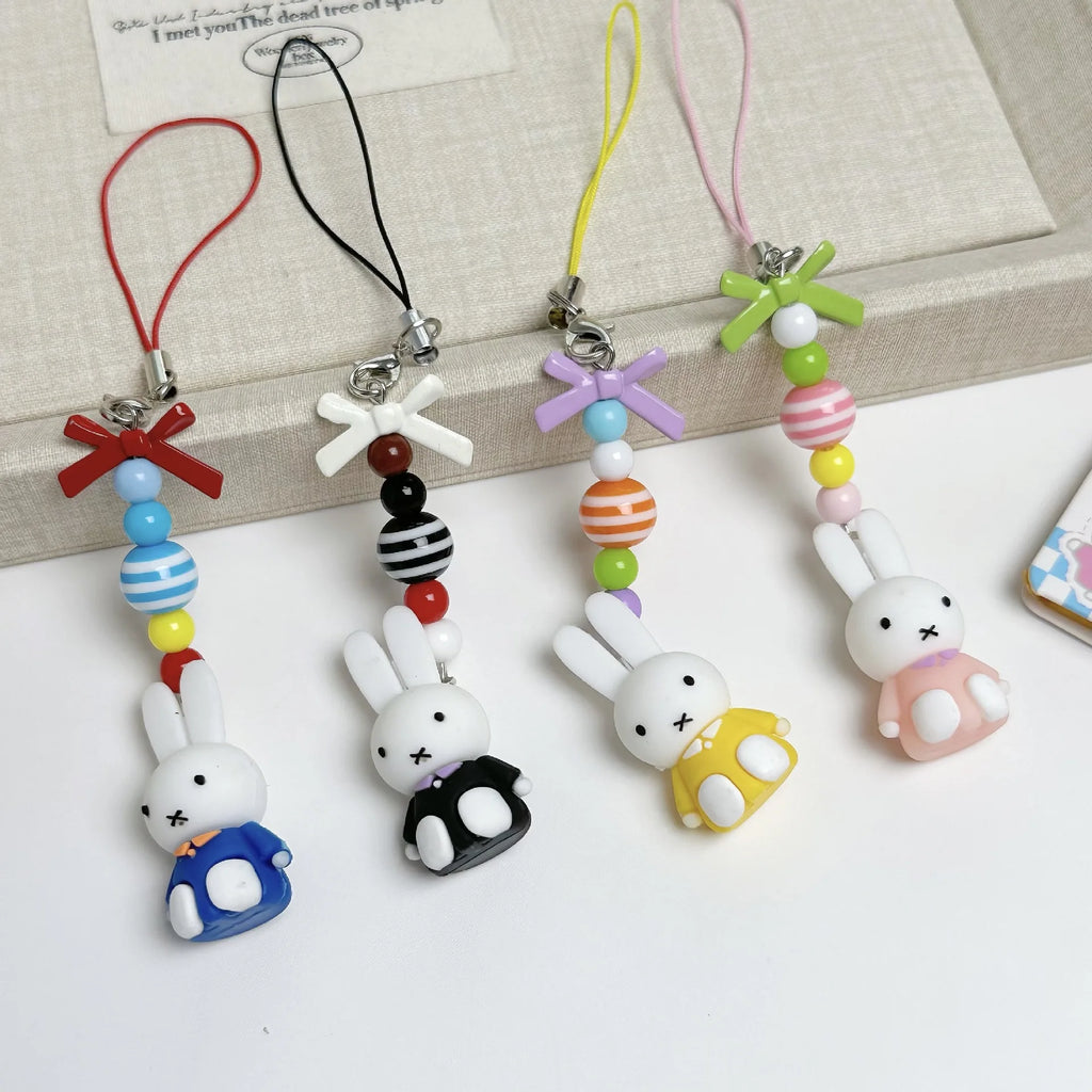 Kawaii Bunny Bow Keychain